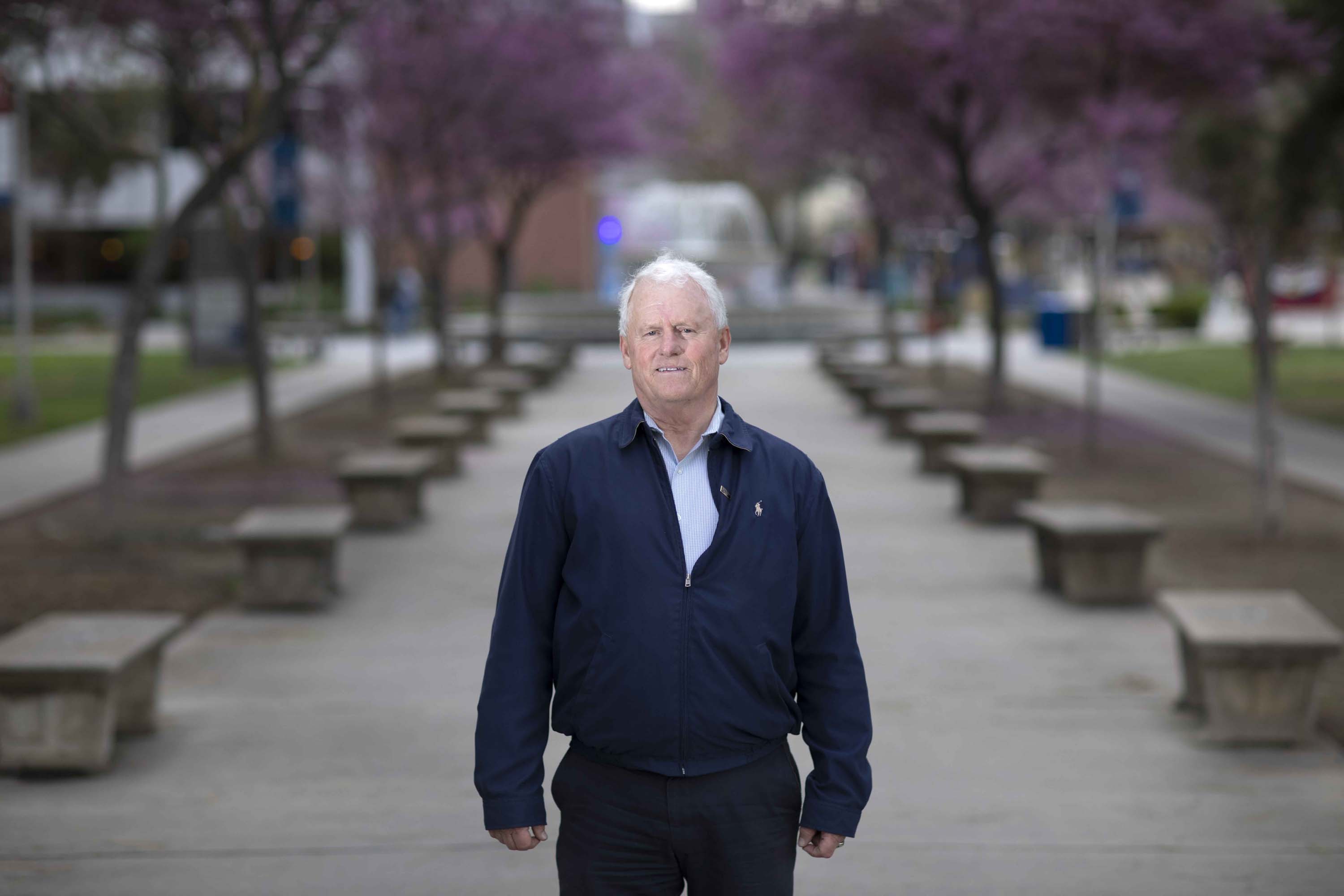 Wade Hedrick, 66, says dropping out of college didn’t hurt his career, but it always bothered him that he quit school. Through the Over 60 Program, which waives tuition and most student fees, Hedrick is taking classes at Fresno State. 